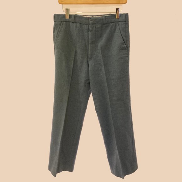 Vintage Cerulean Wool Pants - Picture 2 of 3